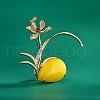Orchid Alloy Rhinestone Brooch for Backpack Clothes PW-WGFDA20-01-4