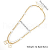 Brass & Imitation Pearl Faith Pendant Necklaces YX9941-1-2