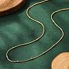 Ion Plating(IP) 304 Stainless Steel Snake Chain Necklaces NJEW-F248-11A-G-1