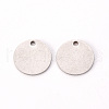 201 Stainless Steel Stamping Blank Tag Pendants STAS-T058-12mm-P-2