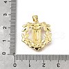 Brass Enamel Pendants KK-Q066-30G-3