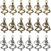 SUPERFINDINGS 180Pcs 3 Style Punk Alloy Pendants FIND-FH0001-23-1