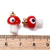Handmade Lampwork Pendants LAMP-S069-06G-06-3