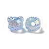 UV Plating Rainbow Iridescent Acrylic Beads PACR-M002-03C-2