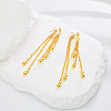 Fashionable Brass Round Tassel Stud Earrings MY1502-3