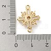 Brass Pave Clear Cubic Zirconia Connector Charms KK-G478-02F-KCG-3