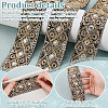 Ethnic Embroidered Polyester Sequins Trim Ribbon OCOR-WH0070-136C-4