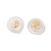 Long-Lasting Plated Brass Silicone Ear Nuts KK-K381-04G-1