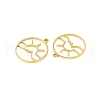 5Pcs 201 Stainless Steel Pendants STAS-M056-01B-G-2