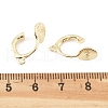 Brass Clip-on Earrings Findings KK-K371-27A-G-3