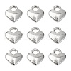 Tibetan Style Heart Charms X-TIBEP-LFH260Y-S-FF-1