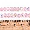 Transparent Glass Beads Strands EGLA-N016-6mm-04-4