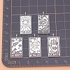 5Pcs 5 Style Tibetan Style Alloy Pendants PW-WG23267-01-2