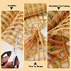 5 Yards Plastic Mesh Ribbon OCOR-WH0088-72-4