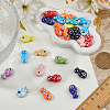 SUPERFINDINGS 60Pcs 12 Styles Handmade Porcelain Beads PORC-FH0001-14-5