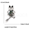 Frog Zinc Alloy Rhinestone  Brooches PW-WGC7876-01-5