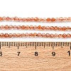 Natural Gold Sunstone Beads Strands G-B142-A02-2mm-5