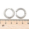 Tarnish Resistant 304 Stainless Steel Huggie Hoop Earrings EJEW-F111-20mm-P-3