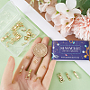 SUNNYCLUE 24Pcs 8 Styles Eco-Friendly Brass Watch Band Clasps KK-SC0004-13-3