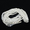 Electroplate Glass Beads Strands EGLA-D018-6x6mm-M3-3