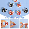 CHGCRAFT 16Pcs 2 Colors Horse & Horseshoe Food Grade Eco-Friendly Silicone Focal Beads SIL-CA0002-92-5