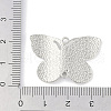 Rack Plating Alloy Butterfly Connector Charms PALLOY-F018-07P-3