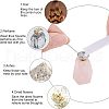  Natural Rose Quartz Perfume Bottle Pendant G-NB0003-58C-5