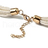 Bohemia Style Glass Seed Bead Multi-strand Necklaces NJEW-H063-02G-4