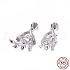 Anti-Tarnish Rhodium Plated 925 Sterling Silver Pendant Bails STER-L058-023P-3