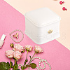 CALFOVERA 2Pcs PU Leather Ring Gift Boxes LBOX-CL0001-03-5