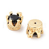 Brass Micro Pave Cubic Zirconia Charms KK-C051-39G-05-2