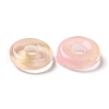 Transparent Glass European Beads GLAA-D009-01G-3