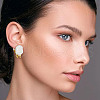 WADORN 120Pcs 6 Styles Resin with Silicone Iron Clip-on Earring Findings FIND-WR0011-55-5