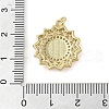 Brass Micro Pave Clear Cubic Zirconia Pendants KK-Q813-01G-4