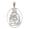 201 Stainless Steel Pendants STAS-Q341-25P-1