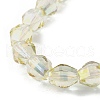 Electroplate Glass Beads Strands EGLA-L045-H-HR01-3