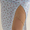Iron & Alloy Colorful Enamel Double Layer Moon & Star Tassel Leg Chains for Women WG43C51-01-1