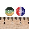 4-Hole Glass Buttons PORC-R010-01B-3