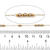 Handmade 304 Stainless Steel & Glass Beaded Chains CHS-L031-01G-03-2