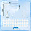 Unicraftale 100Pcs 304 Stainless Steel Earring Hooks STAS-UN0036-31-3