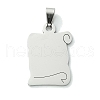 Non-Tarnish 201 Stainless Steel Pendants STAS-U003-07P-1