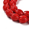 Synthetic Coral Dyed Carved Beads Strands CORA-P004-01B-3
