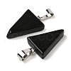Natural Obsidian Pendants G-B127-04P-06-3