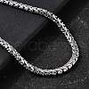 5MM 304 Stainless Steel Wheat Chain Necklaces for Men STAS-V011-02P-1