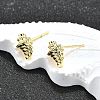 Brass Stud Earrings EJEW-H157-01G-02-2