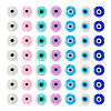  175Pcs 7 Colors Handmade Evil Eye Lampwork Beads EGLA-TA0001-32-2