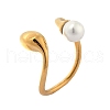 304 Stainless Steel Cuff Rings RJEW-D317-03G-4