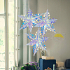 PET Snowflake Pendant Decorations AJEW-WH20020-014C-5