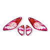 Transparent Resin Wing Earrings Pendants FIND-TAC0006-59C-2