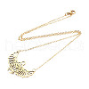 201 Stainless Steel Pendant Necklaces NJEW-T009-JN055-2-40-2
